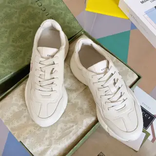 GUCCI Rhyton series latest version double G dad shoes couple style thick sole casual sports