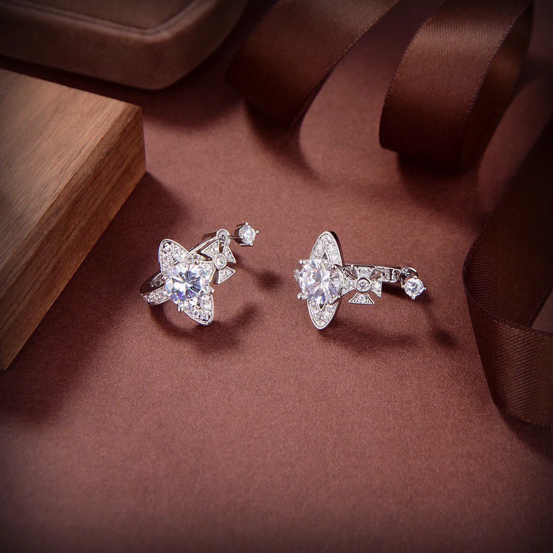 Vivienne Westwood Saturn earrings Elegant and refined design