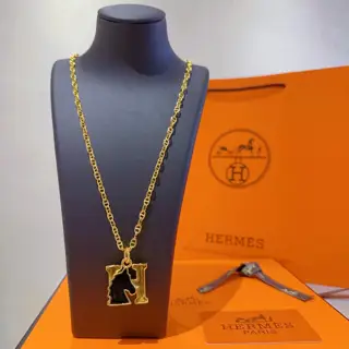 HERMES necklace H series jewelry imported and customized. High-end chain classic match new