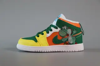 Jordan Air Jordan 1 Super Mario children’s shoes This pair of children’s shoes combines the