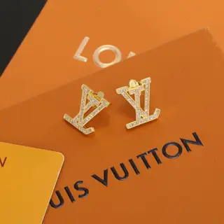 Louis Vuitton letter earrings