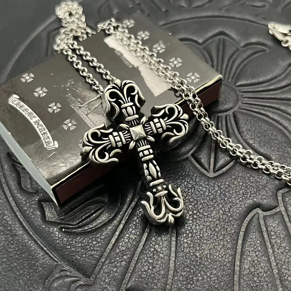Chrome Hearts Flame Cross Necklace