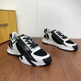 FENDI Flow sneakers 2024 autumn and winter new style Men’s low-top slip-on casual sneakers