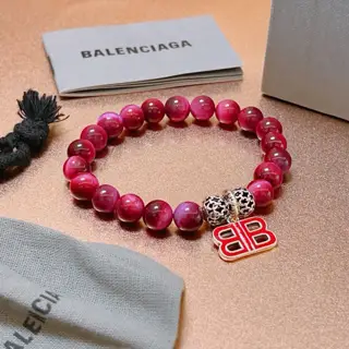 Balenciaga natural tiger eye stone Balenciaga bracelet Tiger eye stone Thai silver style