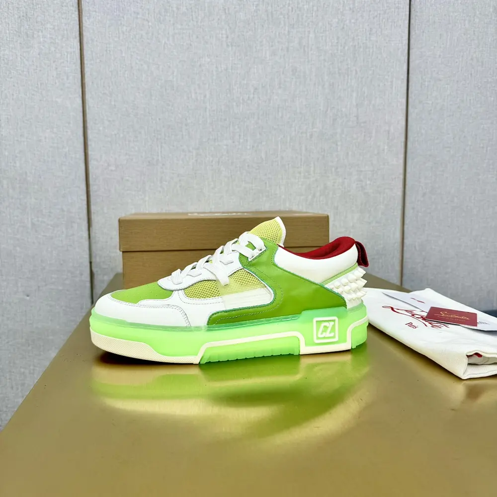 Christian Louboutin ASTROLOUBI unisex thick-soled sneakers with red soles are a perfect