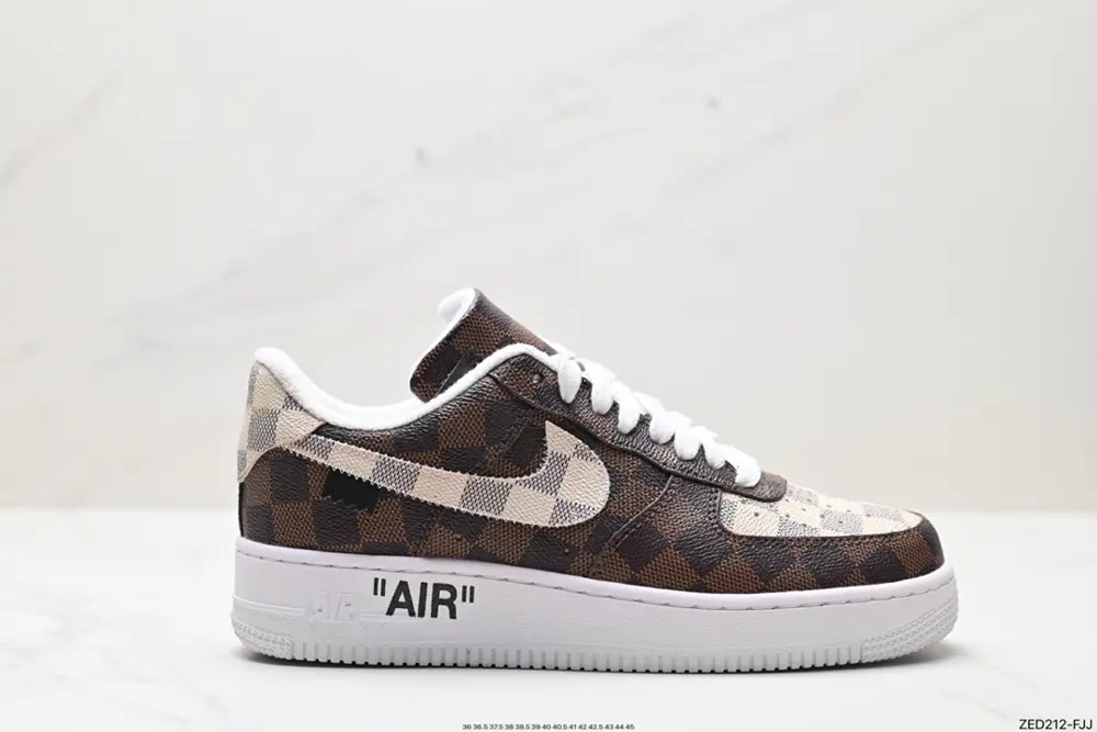 Nike Air Force 1 Low 07 x Louis Vuitton Yellow-brown original last and original cardboard BA8806