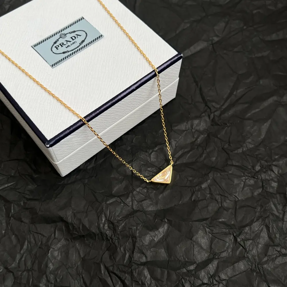 PRADA Triangle Necklace A popular new product