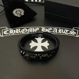 Chrome Hearts leather bracelet