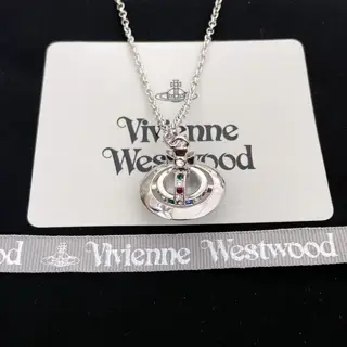 Vivienne Westwood Medium 3D Saturn necklace