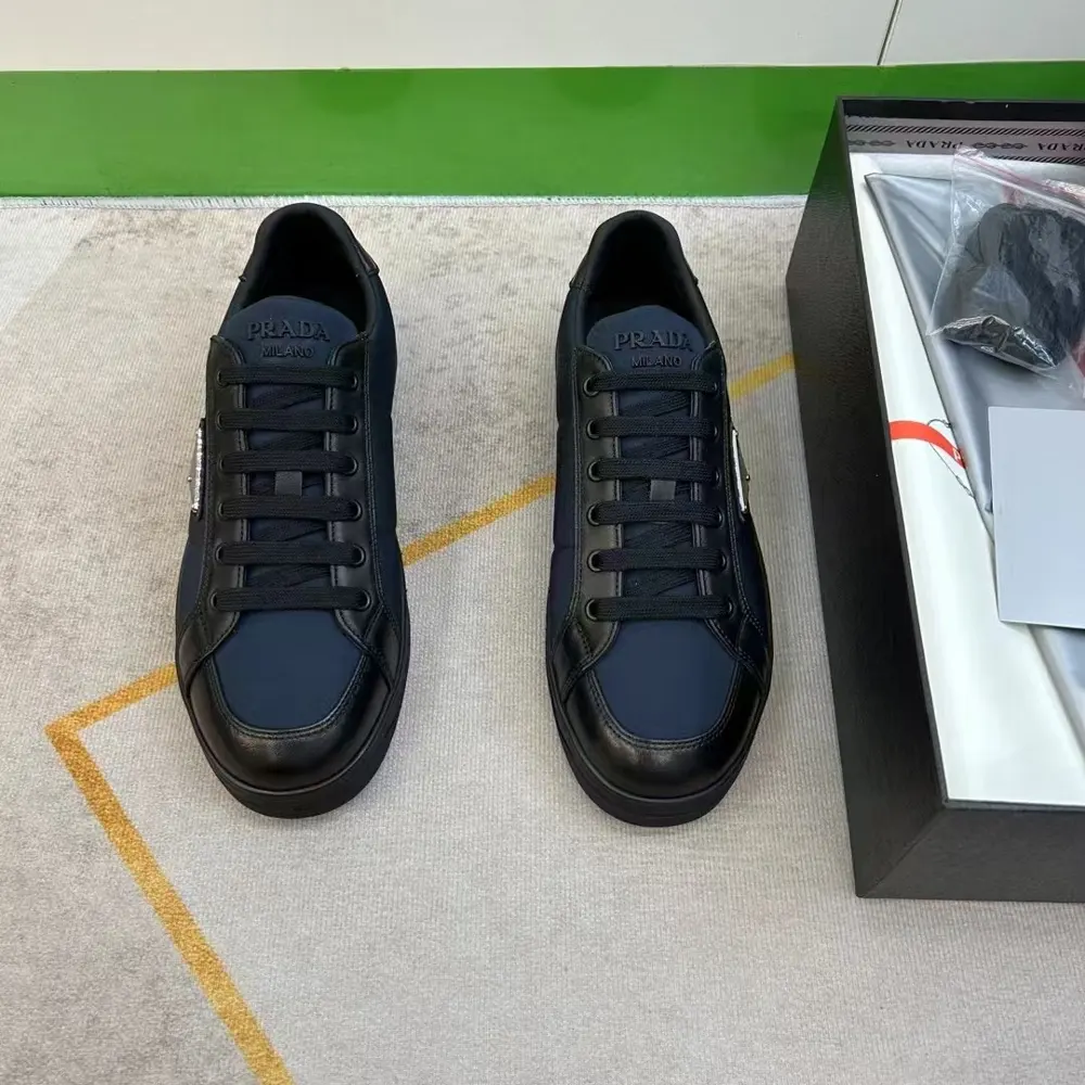 Prada men’s leather sneakers