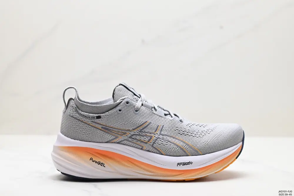 ASICS GEL-NIMBUS 26 stable running shoes adopt double-layer jacquard mesh design on the 1011B794-002