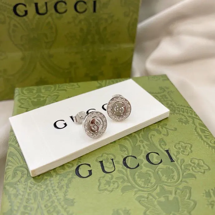 Gucci Double G Diamond Simple Earrings