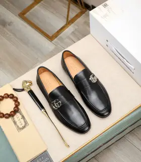 Gucci formal shoes Italy Imported cowhide + top imported water-dyed cowhide lining Finely