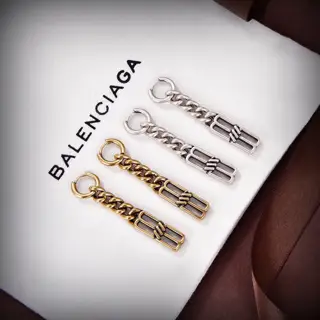 Balenciaga square diamond earrings