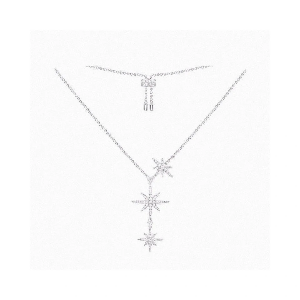Apm monaco three-star necklace for women