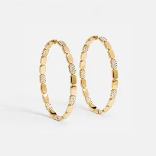 Apm monaco large exquisite gold hoop earrings classic fashion earrings gift