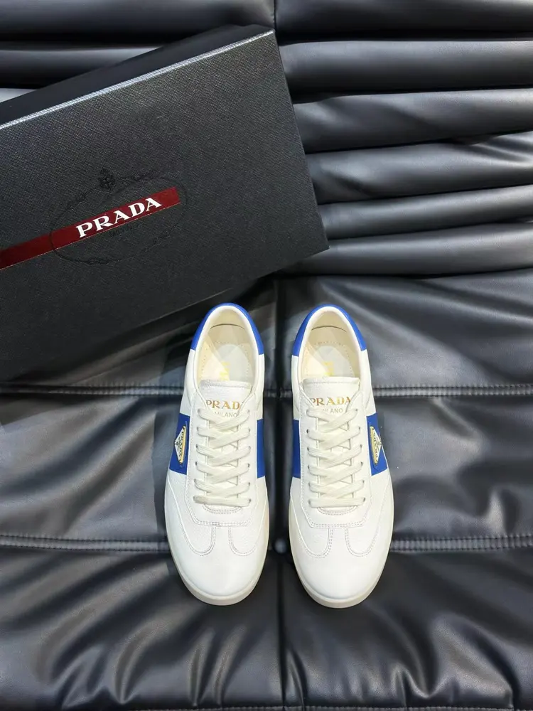 Prada men’s leather sneakers