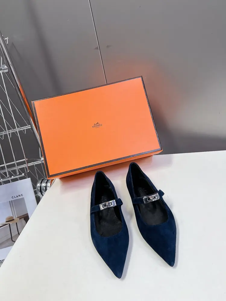 Hermès latest Kelly buckle fashion shoes