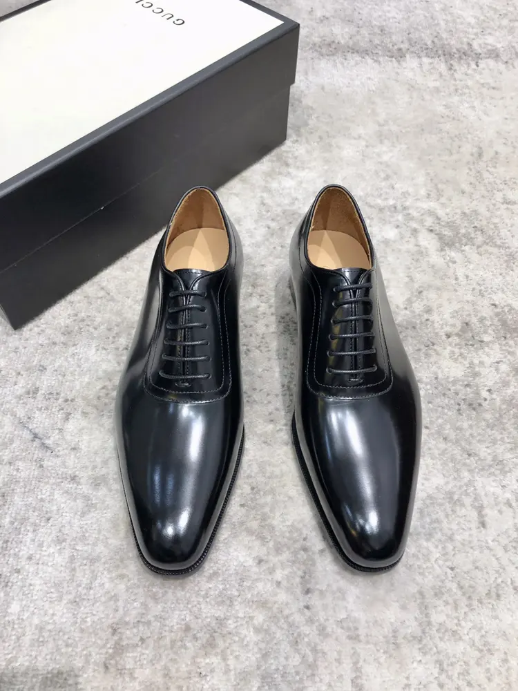 GUCCI Classic Oxford Men’s Business Formal Leather Shoes Classic Style Ultimate Art The