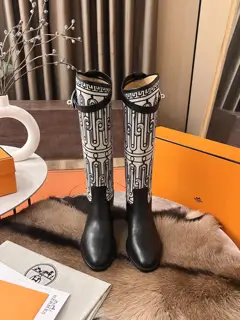 Hermes classic long boots. The price of boots in the counter is close to 20
