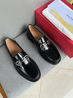 Salvatore Ferragamo casual leather shoes slip-on shoes