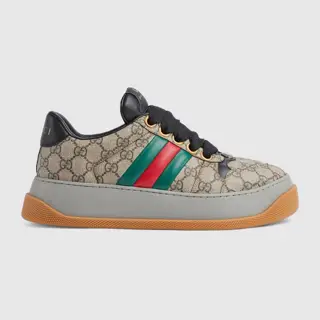 GUCCI Screener series couples Chubby loafers Dirty shoes Chubby double G casual sneakers