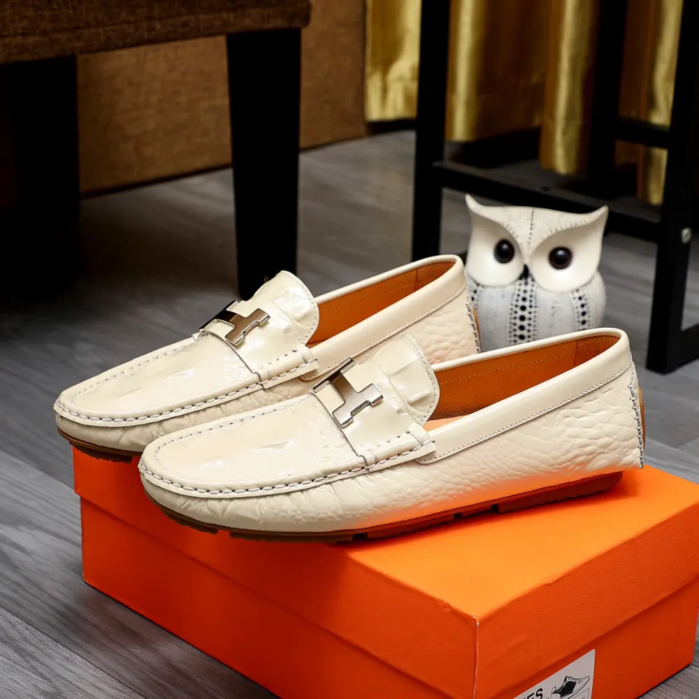 Hermès classic slip-on shoes