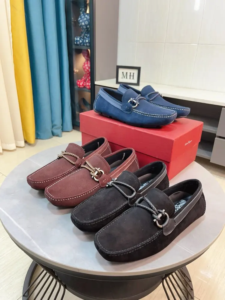 Salvatore Ferragamo loafers. The upper