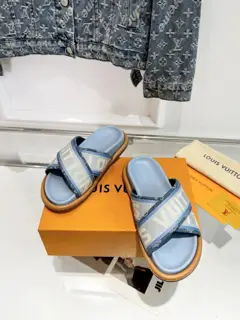 Louis Vuitton embossed slippers are now available