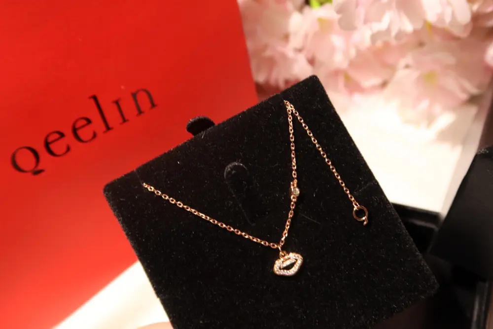 Qeelin diamond Ruyi lock necklace