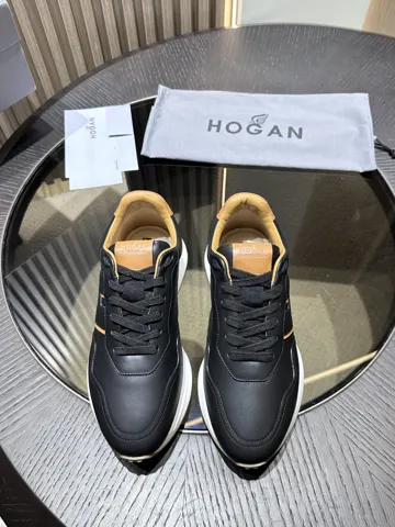 HOGAN H601 leather lace-up sneakers