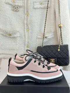 Chanel Retro Diamond Panda Casual Shoes and Sneakers
