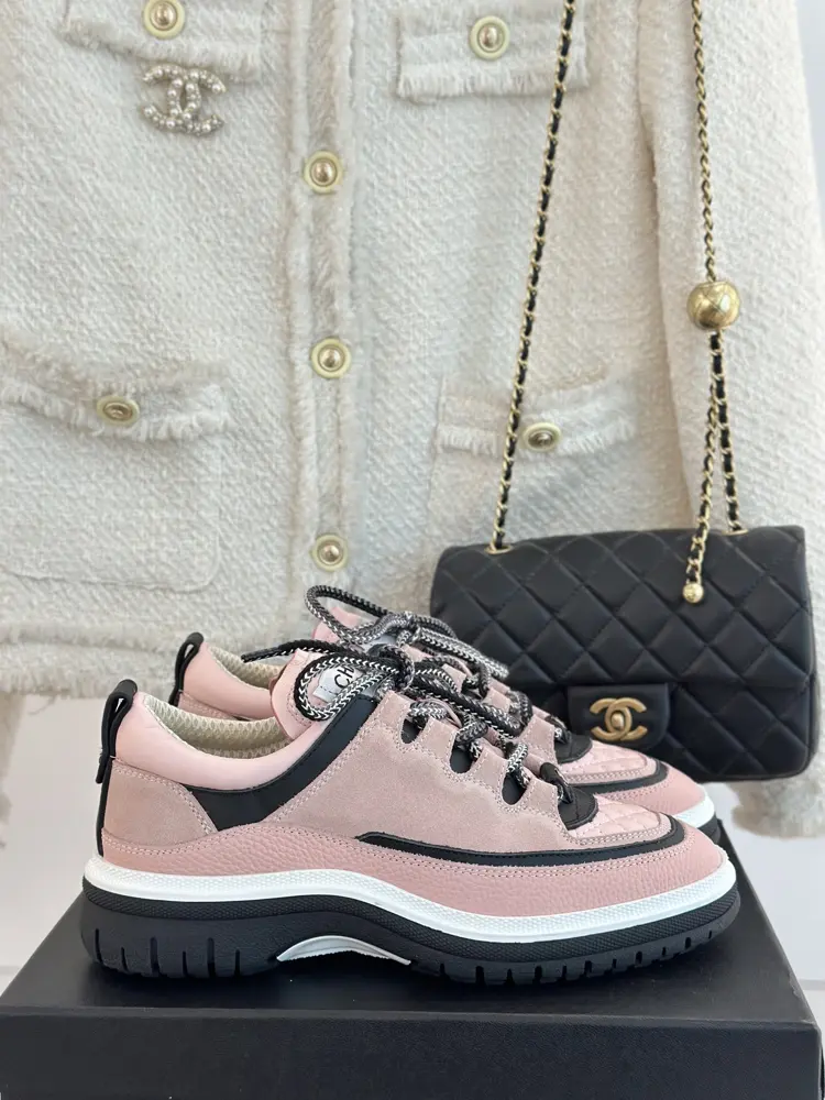 Chanel Retro Diamond Panda Casual Shoes and Sneakers