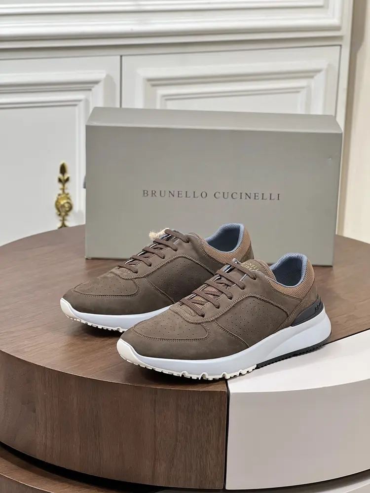 Brunello Cucinelli lace-up casual sports shoes for men