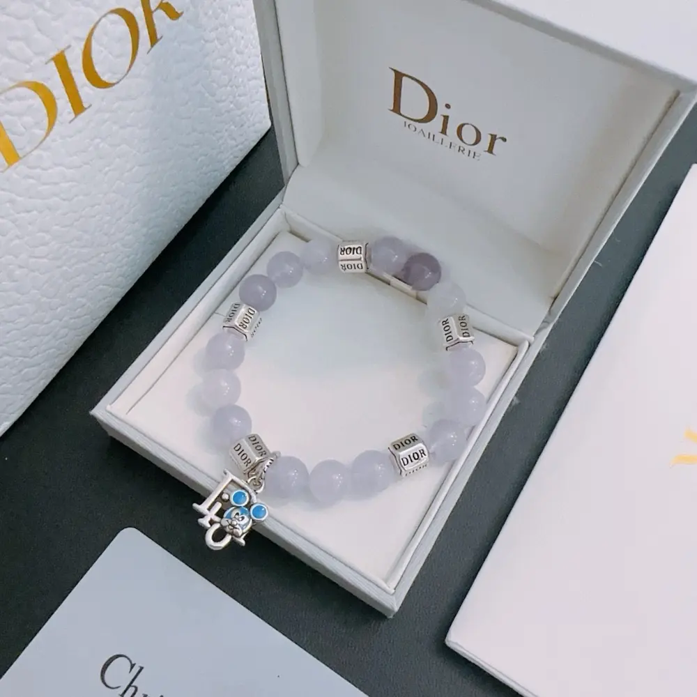 Counter crafted version DIOR multi-element agate Thai silver style bracelet same as
