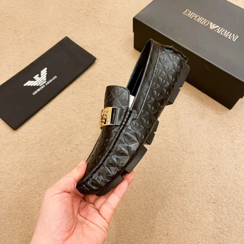 Armani loafers. Upper layer of cowhide