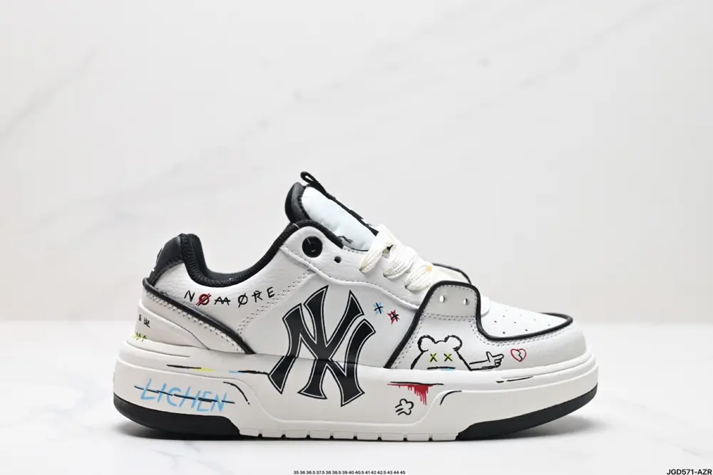 MLB Chunky Liner New York Yankees Senior Shoes Series Low-top Daddy Style Lightweight 3ASXCA12N