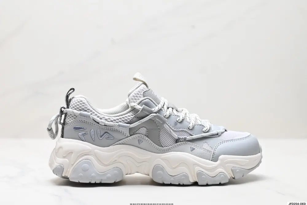 FILA FLUID 5 Cat’s Paw 5.0 Simple and comfortable Non-slip wear-resistant low-top dad shoes F12M422103FNN