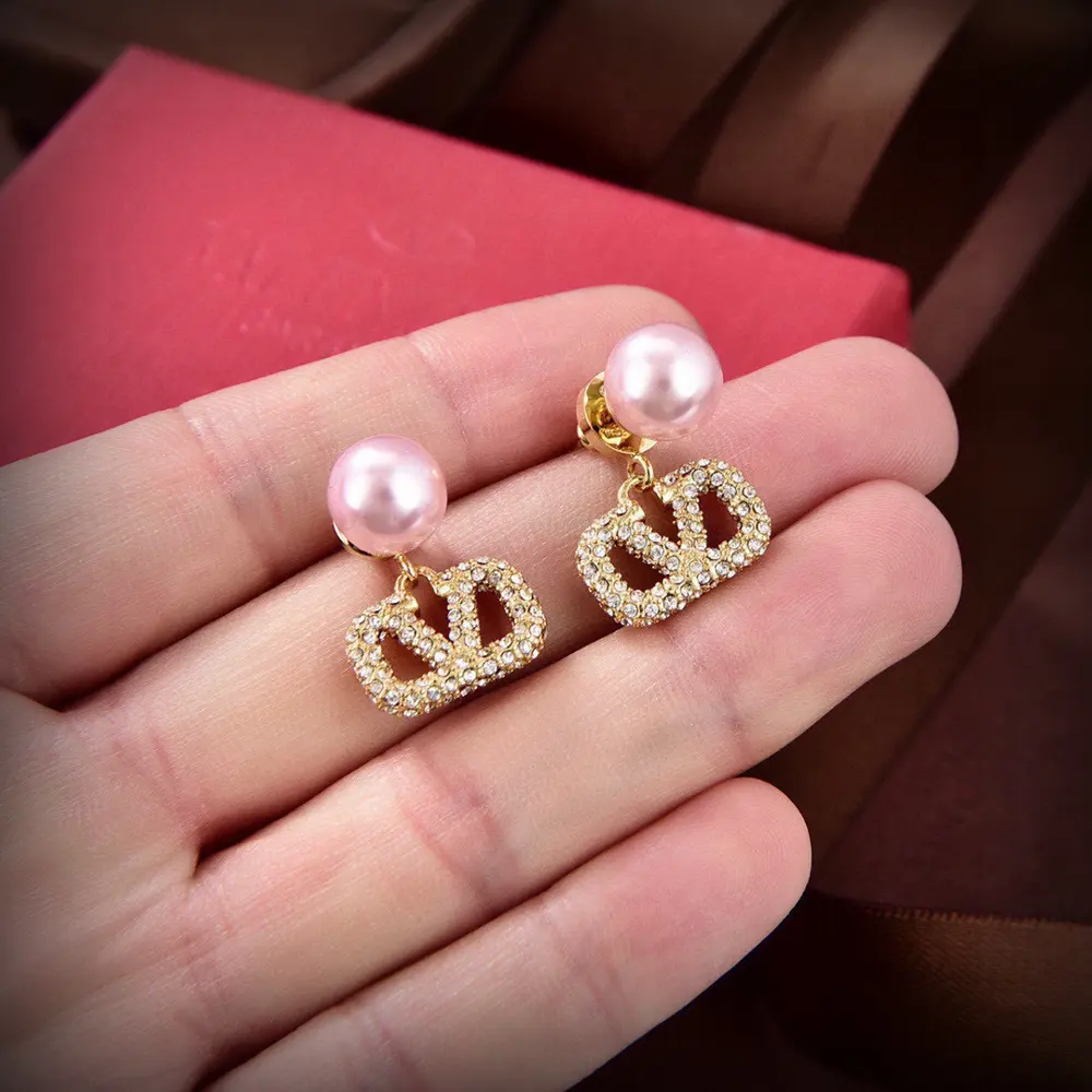 Valentino full diamond earrings