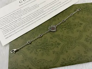 Gucci Double G heart-shaped gemstone bracelet Length: 16-17-18CM