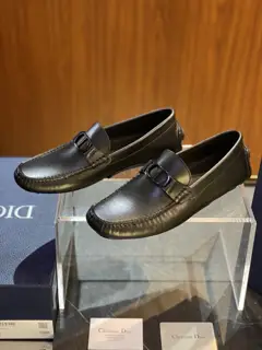 The DIOR Odeon loafers continue the classic dress shoe silhouette with a more elegant