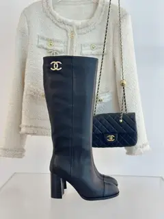 Chanel Double C Block Heel Boots Series