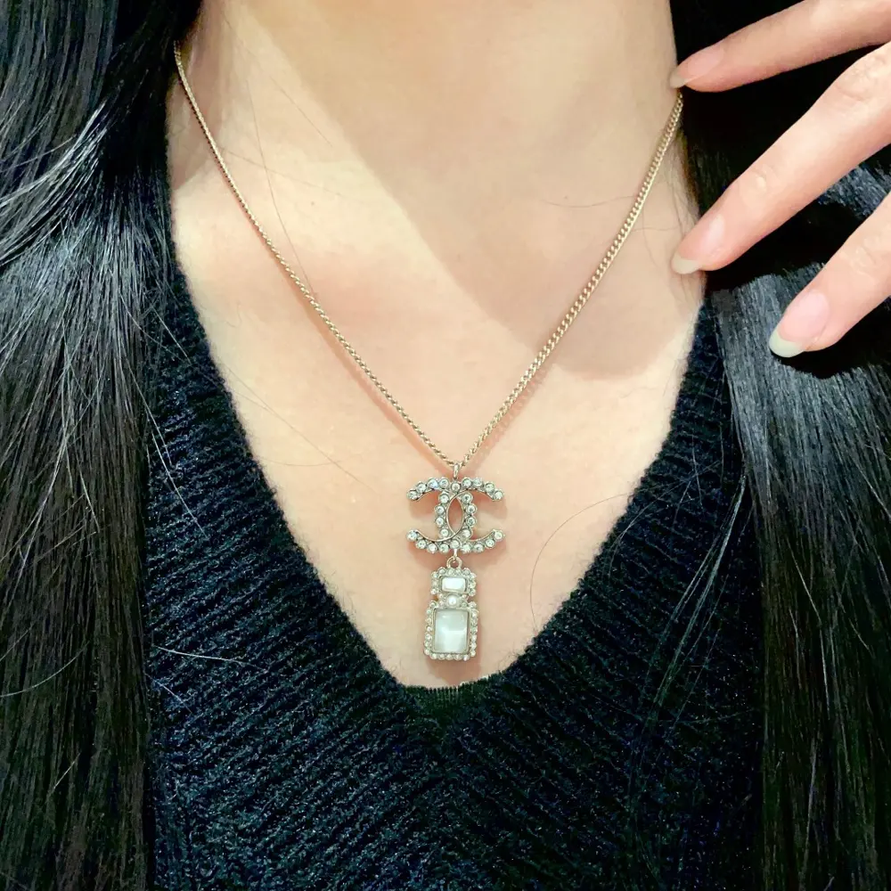 Chanel vintage letter necklace