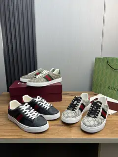Gucci classic popular white shoes