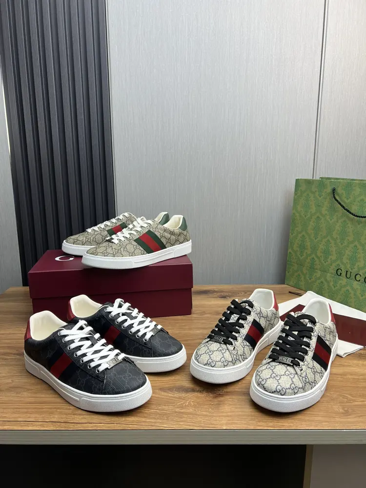 Gucci classic popular white shoes