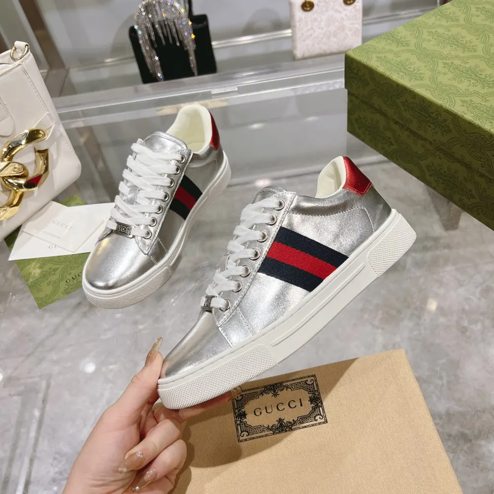 GUCCI white shoes