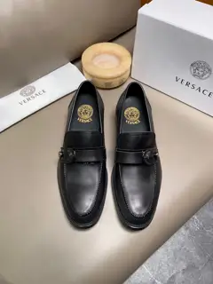 Versace men’s four-season casual business leather shoes