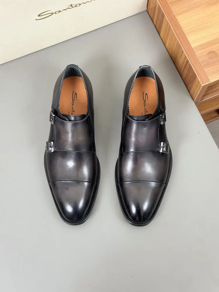 Santoni super soft leather loafers