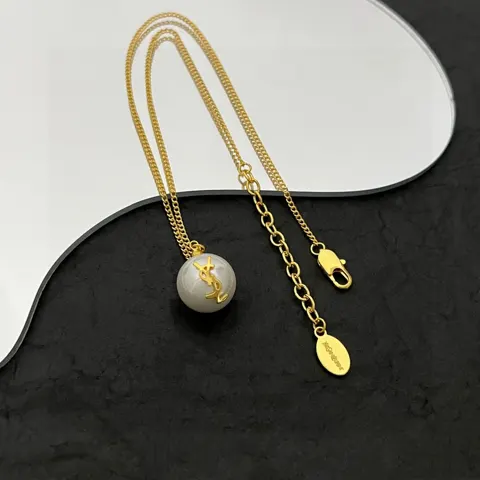 Yves Saint Laurent pearl necklace