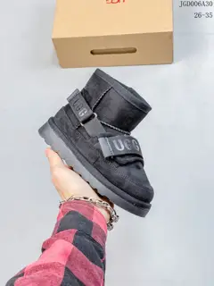UGG new motorcycle snow boots autumn and winter new velvet thickened fashionable cotton